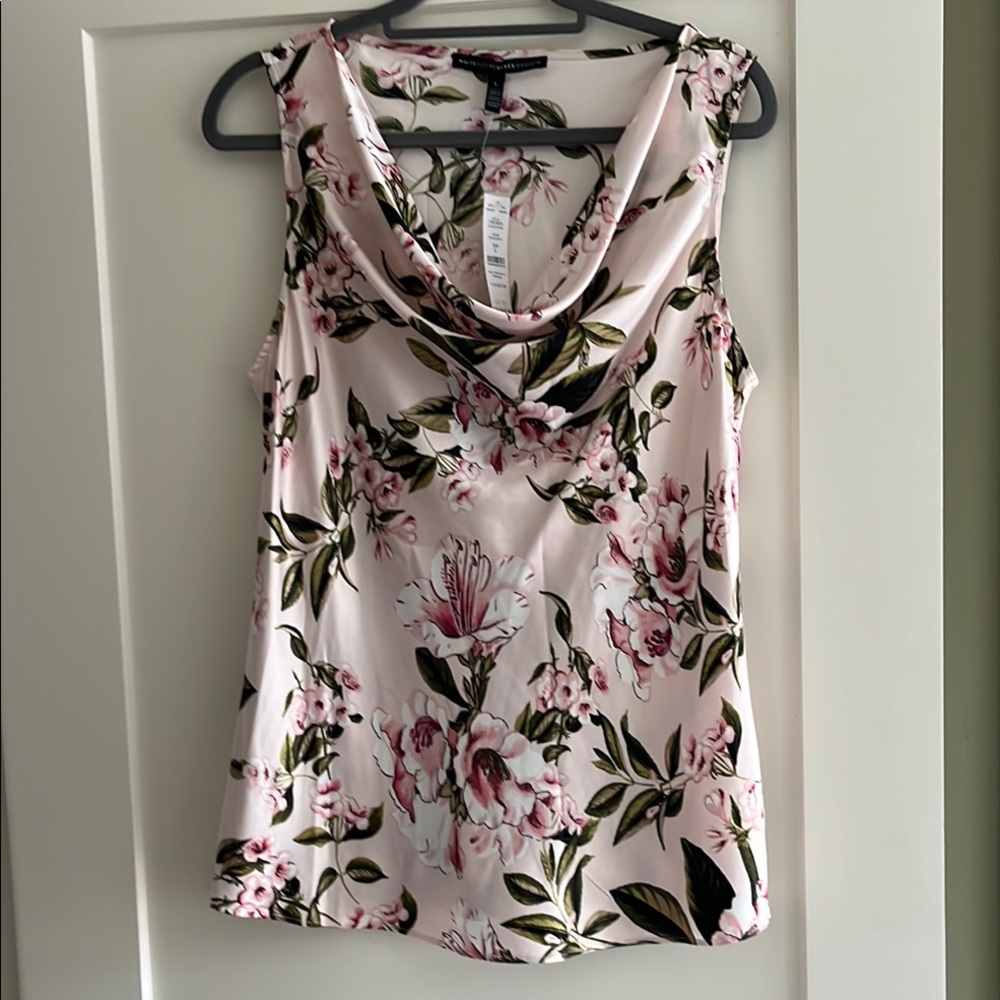Floral Pink Sleeveless Top